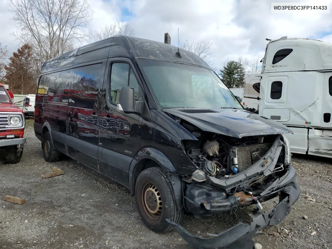 2015 Mercedes-Benz Sprinter 2500 VIN: WD3PE8DC3FP141433 Lot: 77853494