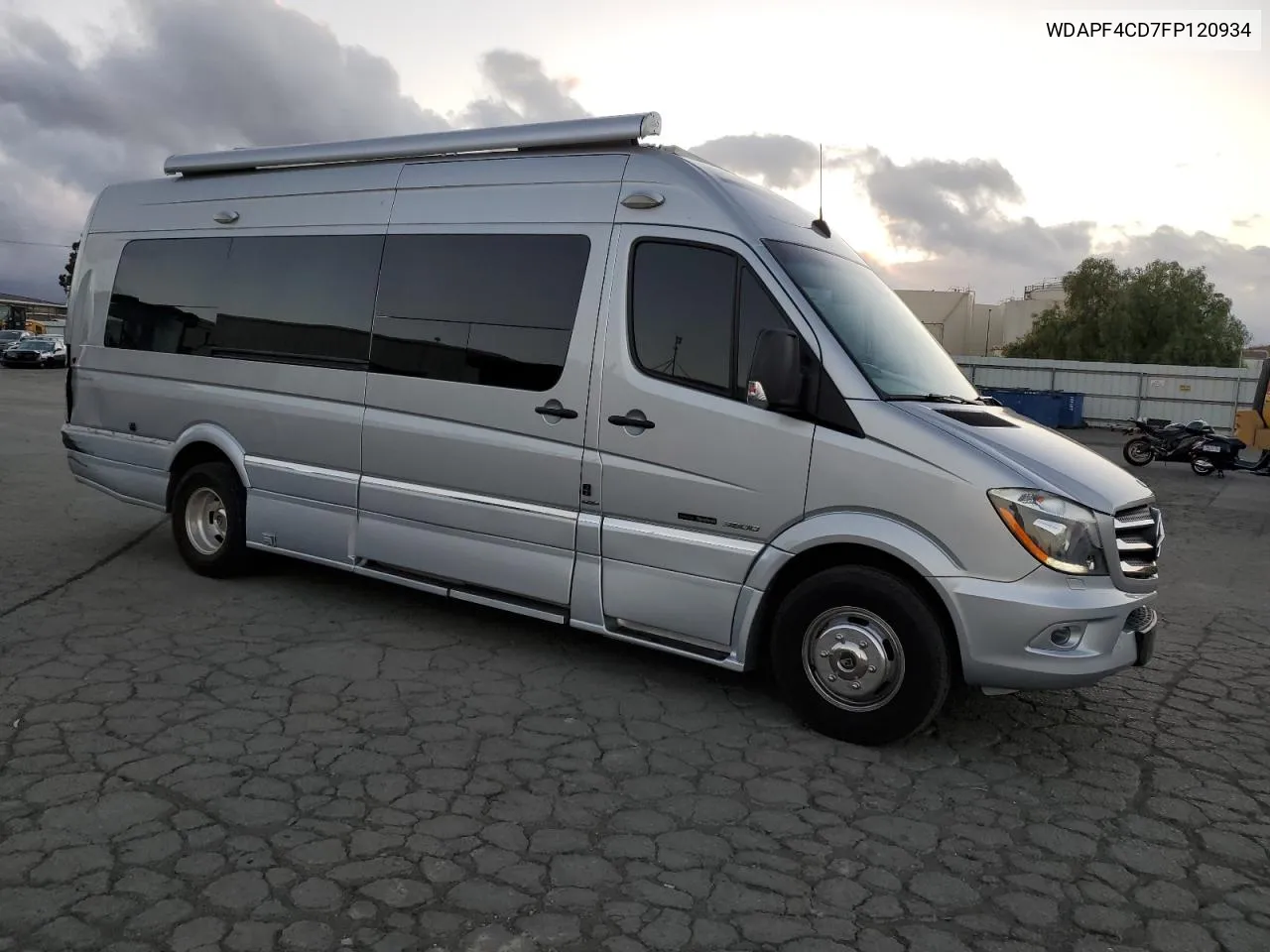 2015 Mercedes-Benz Sprinter 3500 VIN: WDAPF4CD7FP120934 Lot: 78944764