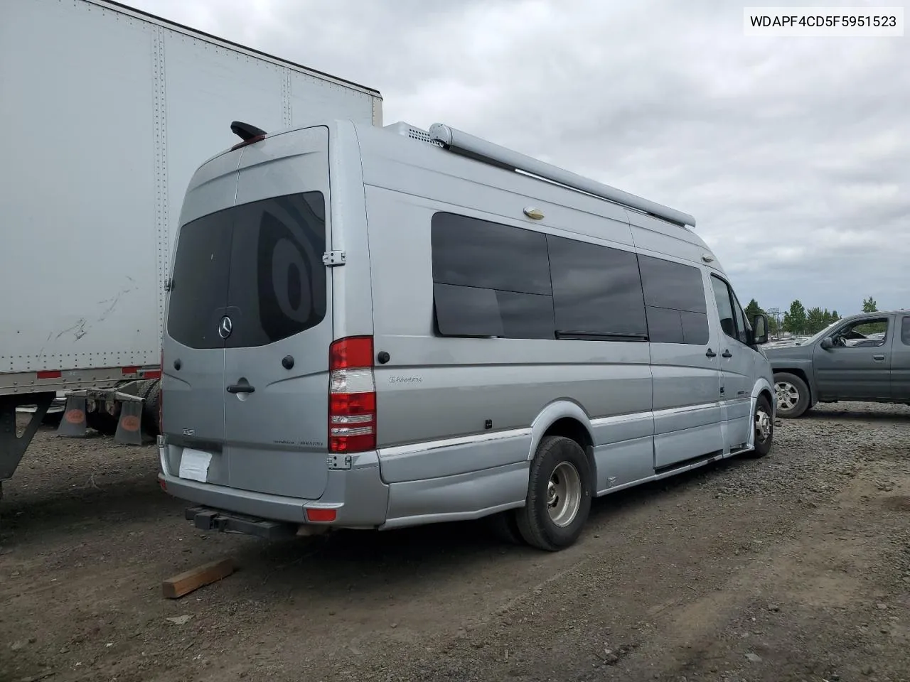 2015 Mercedes-Benz Sprinter 3500 VIN: WDAPF4CD5F5951523 Lot: 79576454