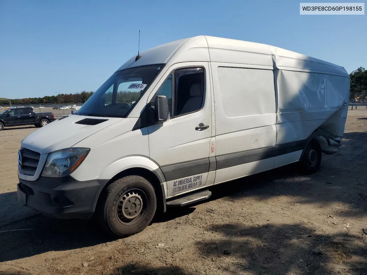 2016 Mercedes-Benz Sprinter 2500 VIN: WD3PE8CD6GP198155 Lot: 68664974