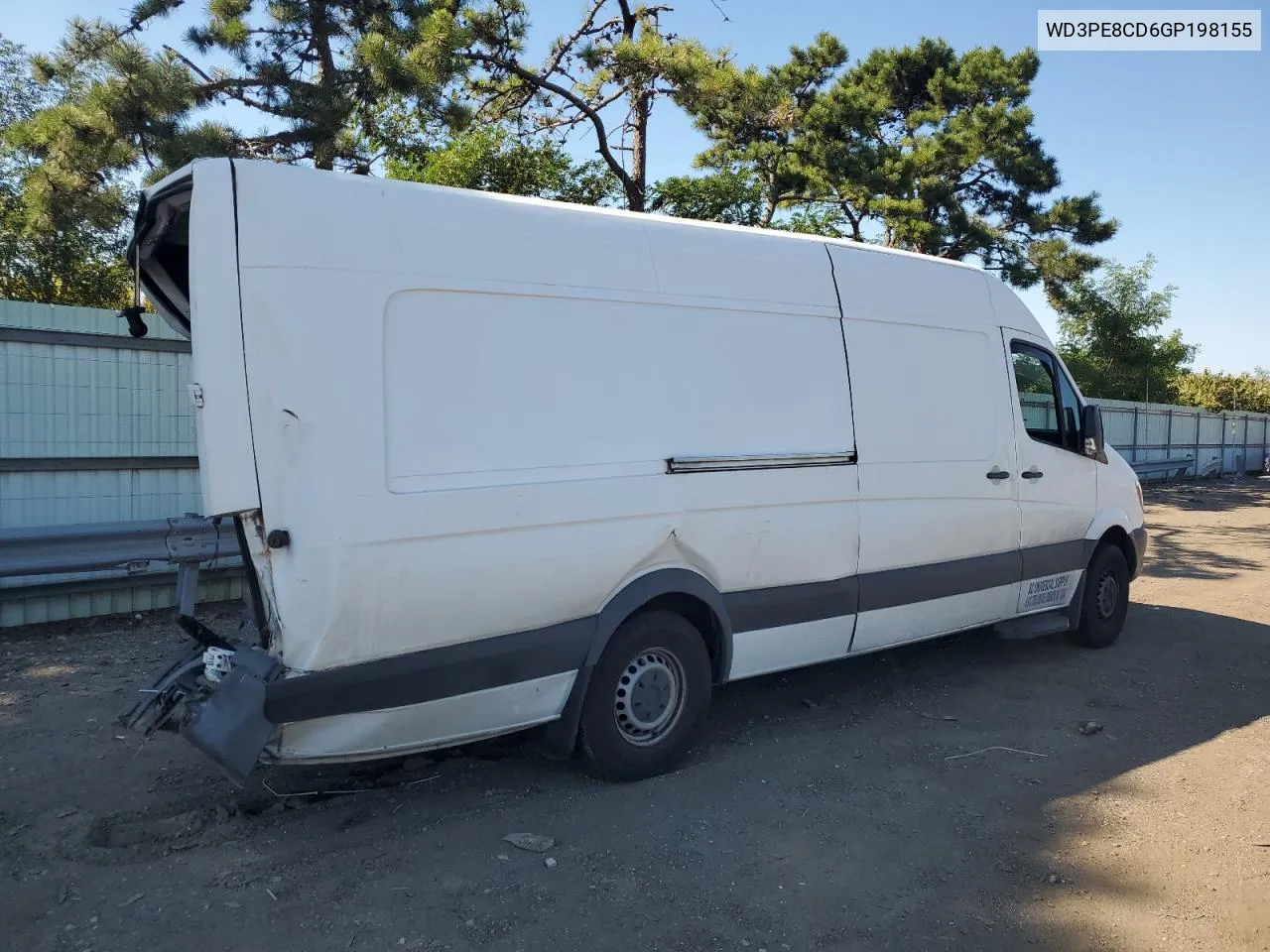 2016 Mercedes-Benz Sprinter 2500 VIN: WD3PE8CD6GP198155 Lot: 68664974