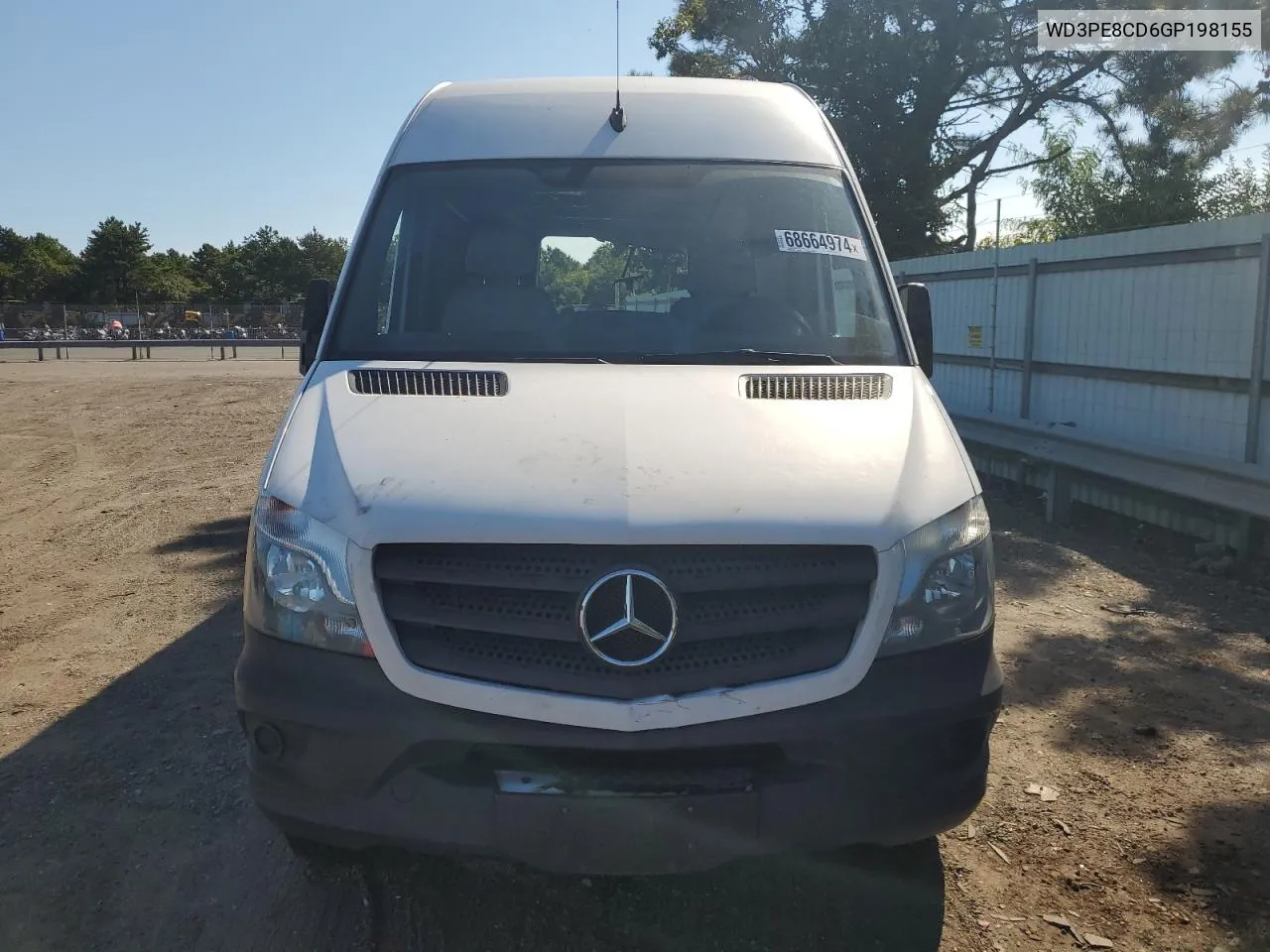 2016 Mercedes-Benz Sprinter 2500 VIN: WD3PE8CD6GP198155 Lot: 68664974