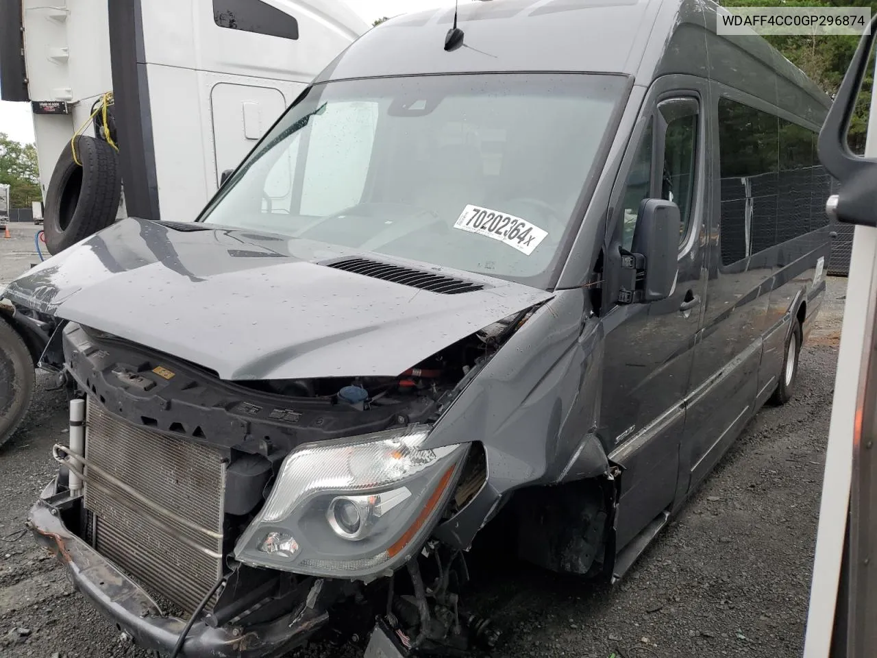 2016 Mercedes-Benz Sprinter 3500 VIN: WDAFF4CC0GP296874 Lot: 70202364