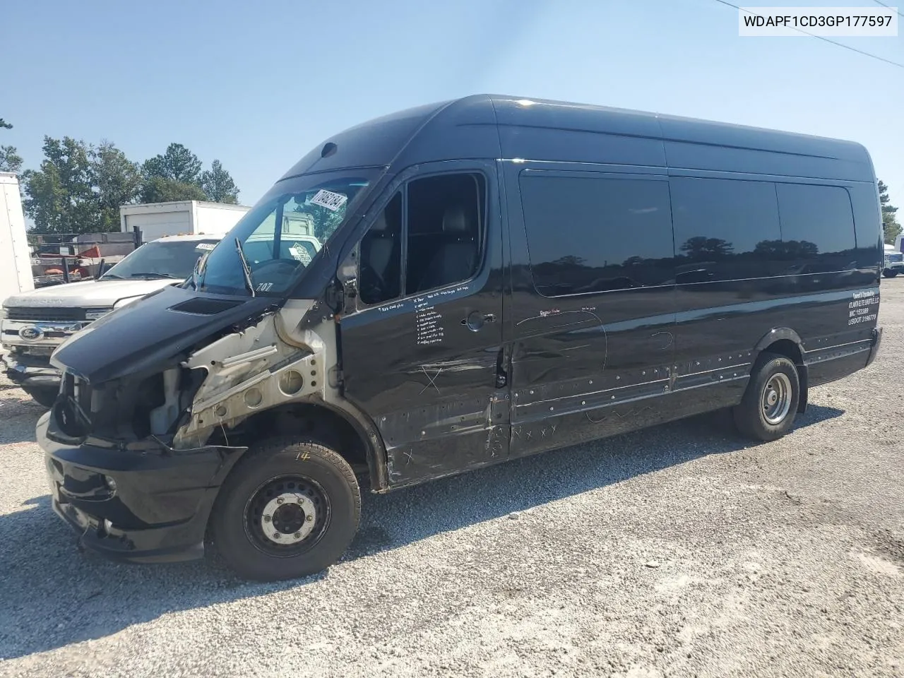 2016 Mercedes-Benz Sprinter 3500 VIN: WDAPF1CD3GP177597 Lot: 70462184