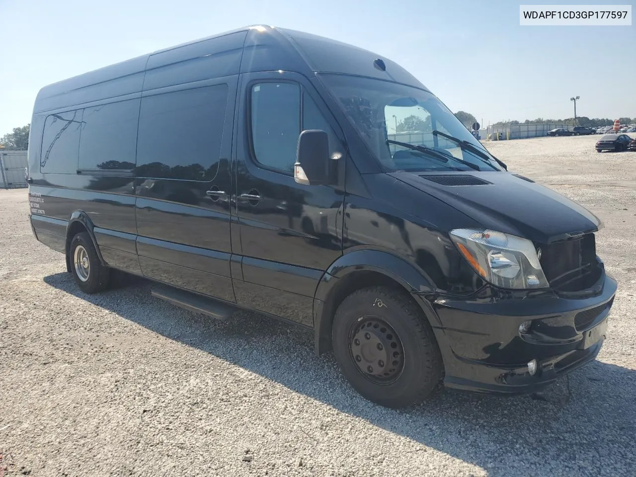 2016 Mercedes-Benz Sprinter 3500 VIN: WDAPF1CD3GP177597 Lot: 70462184