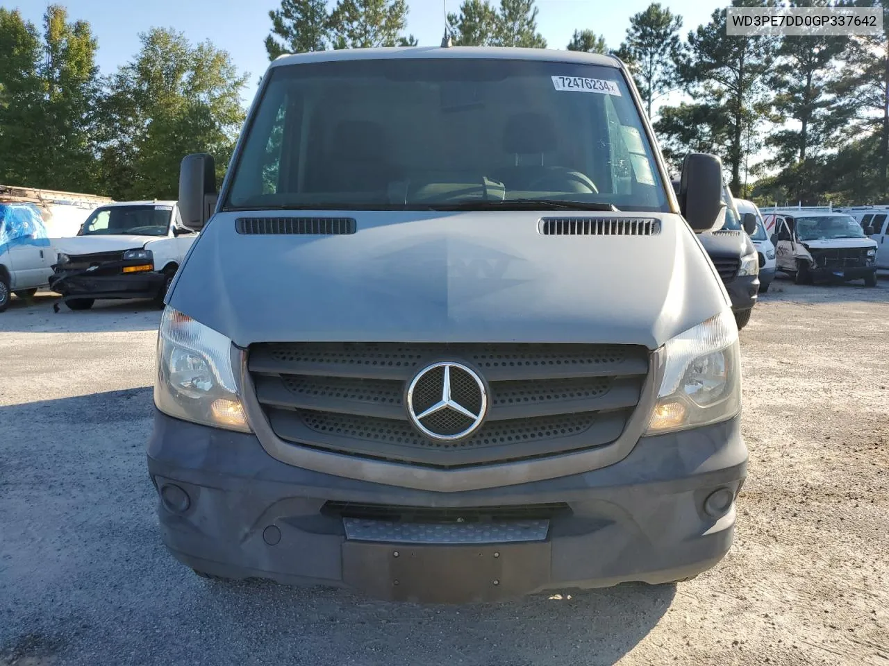 2016 Mercedes-Benz Sprinter 2500 VIN: WD3PE7DD0GP337642 Lot: 72476234