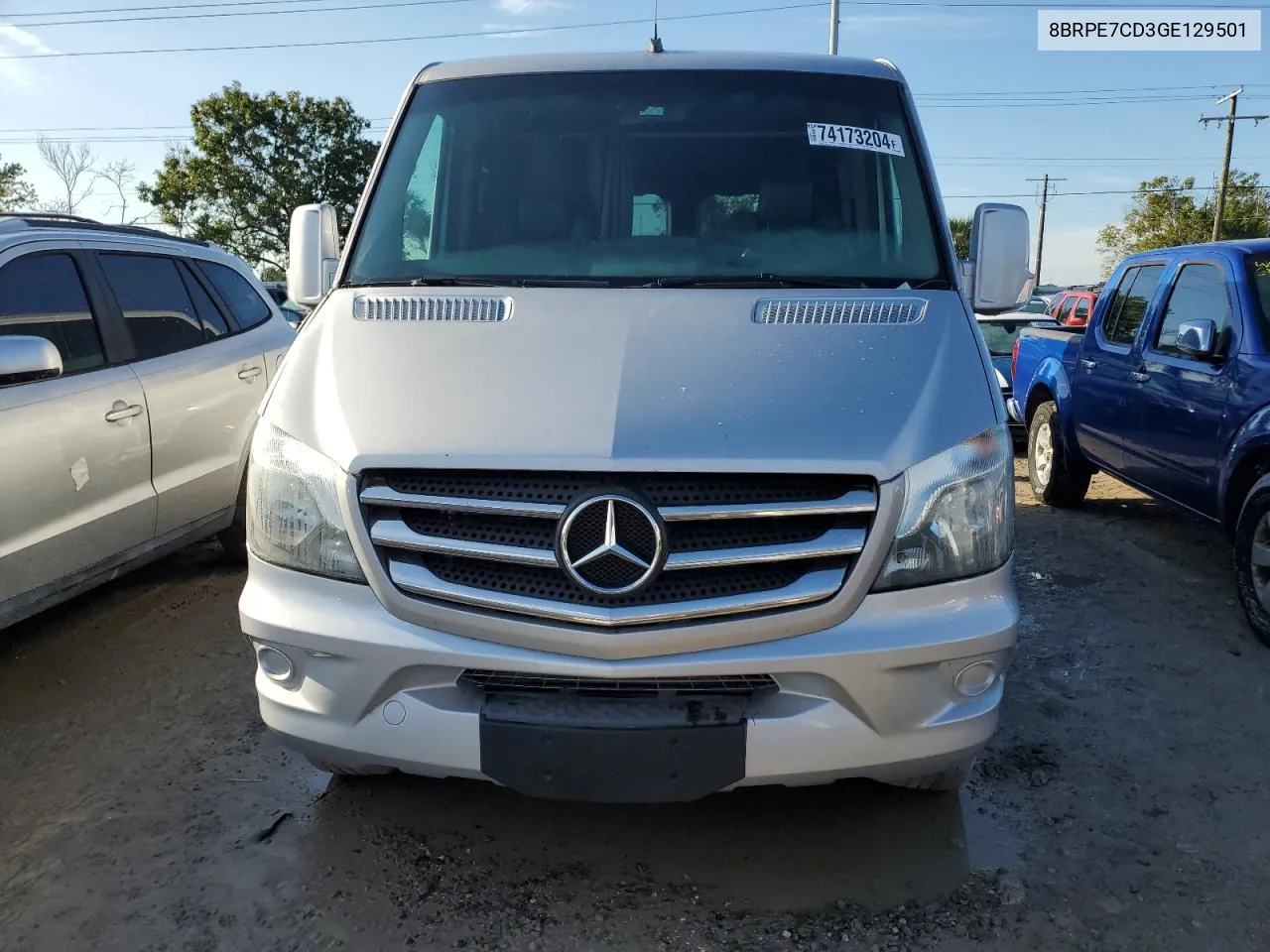 2016 Mercedes-Benz Sprinter 2500 VIN: 8BRPE7CD3GE129501 Lot: 74173204