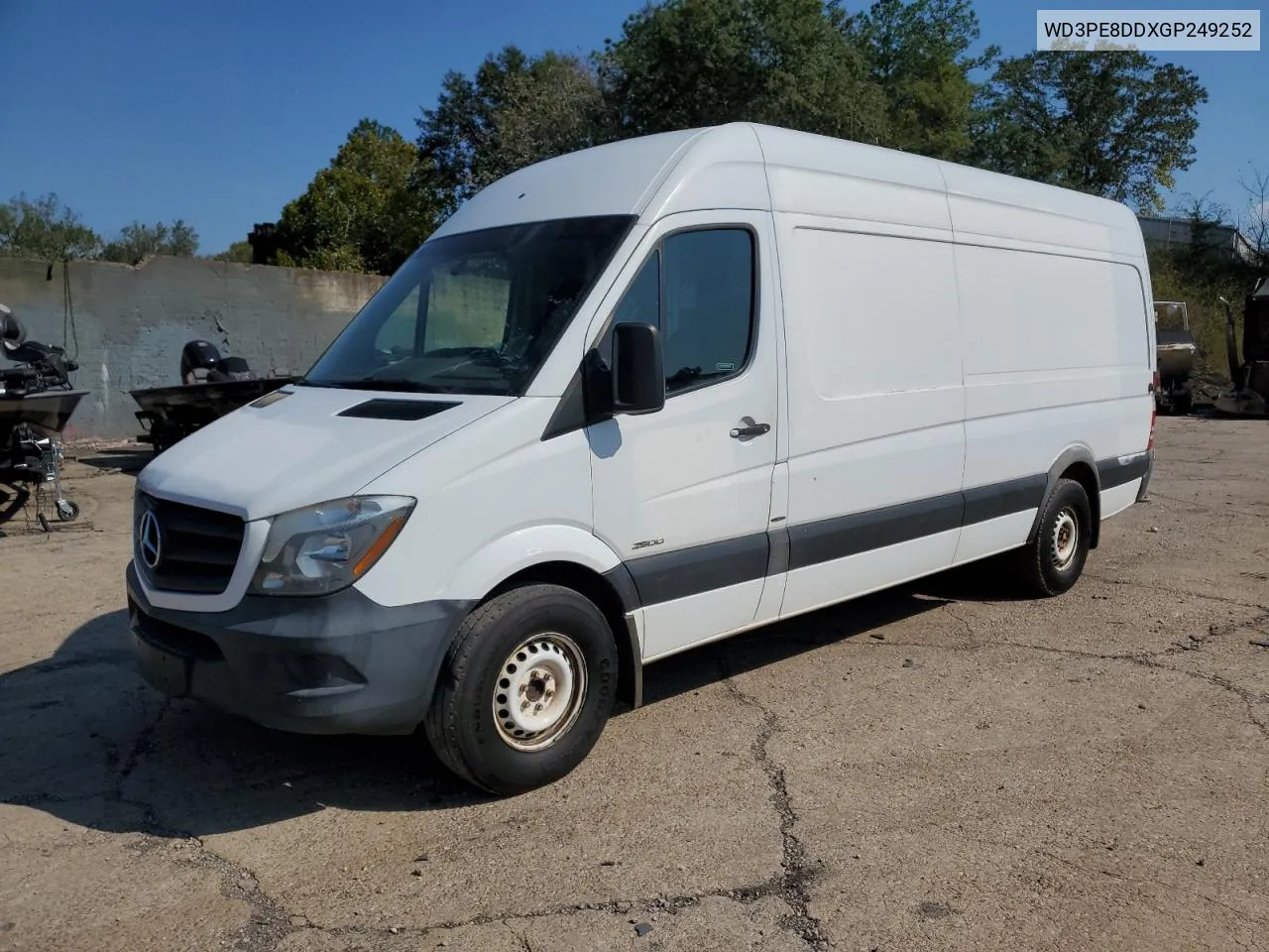 2016 Mercedes-Benz Sprinter 2500 VIN: WD3PE8DDXGP249252 Lot: 74990774