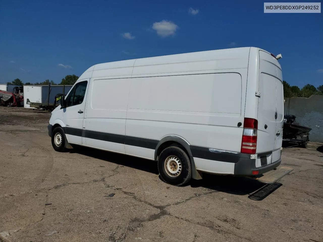 2016 Mercedes-Benz Sprinter 2500 VIN: WD3PE8DDXGP249252 Lot: 74990774