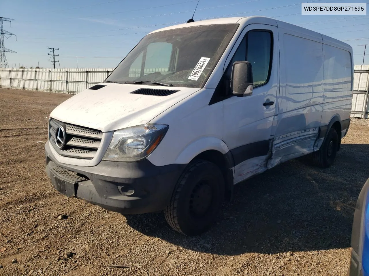 2016 Mercedes-Benz Sprinter 2500 VIN: WD3PE7DD8GP271695 Lot: 76976854