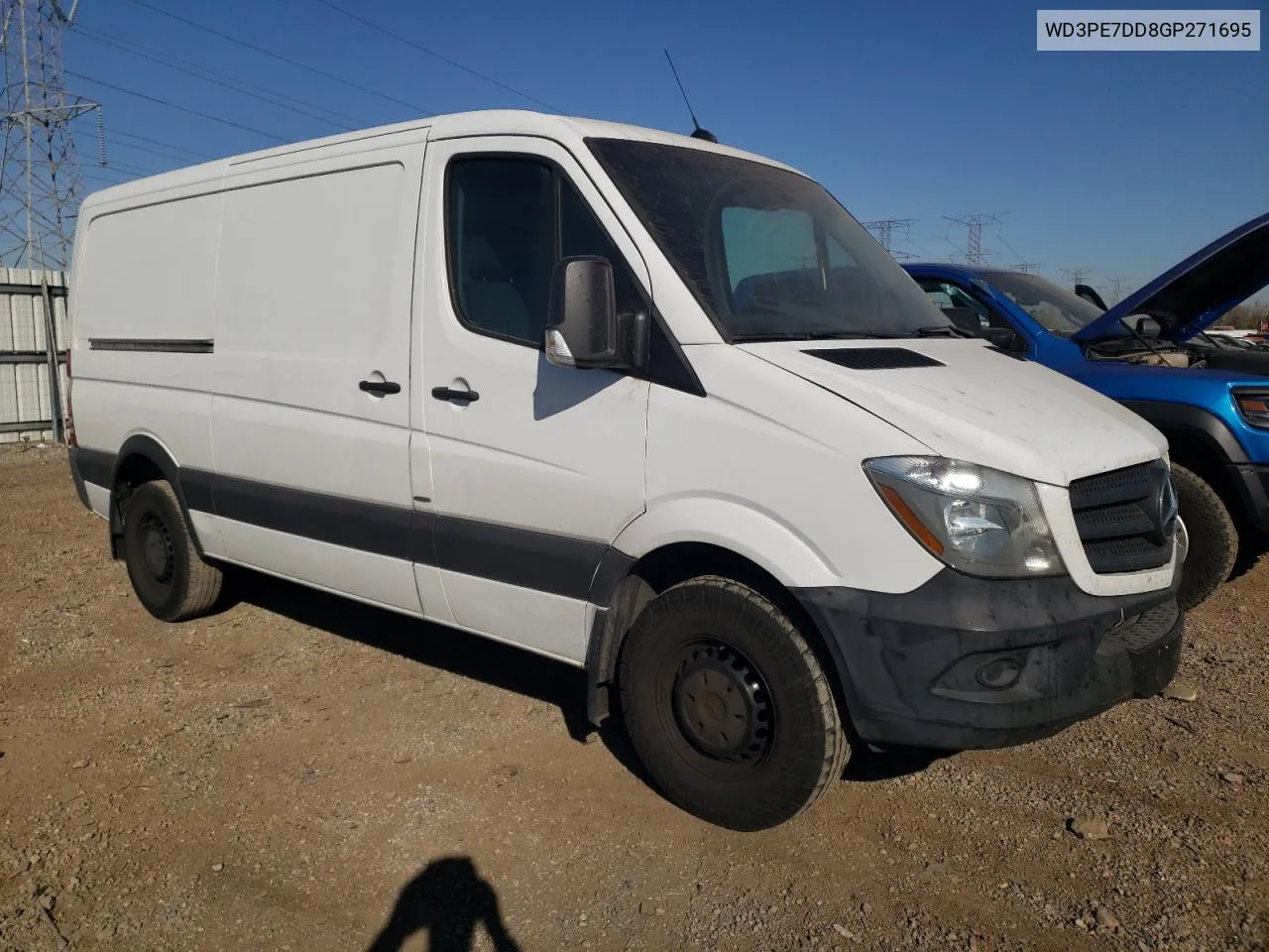 2016 Mercedes-Benz Sprinter 2500 VIN: WD3PE7DD8GP271695 Lot: 76976854