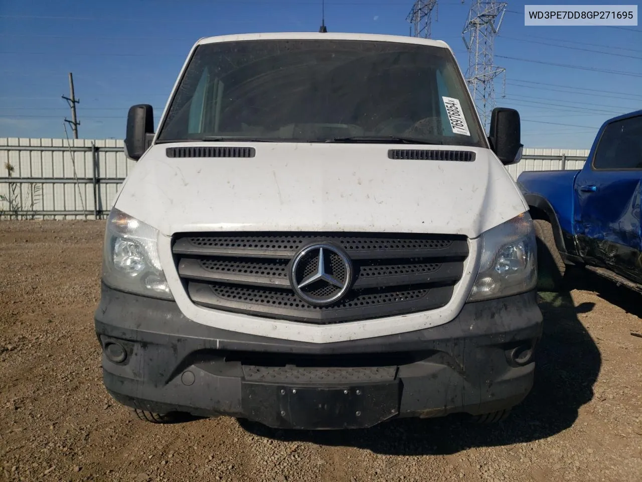 2016 Mercedes-Benz Sprinter 2500 VIN: WD3PE7DD8GP271695 Lot: 76976854