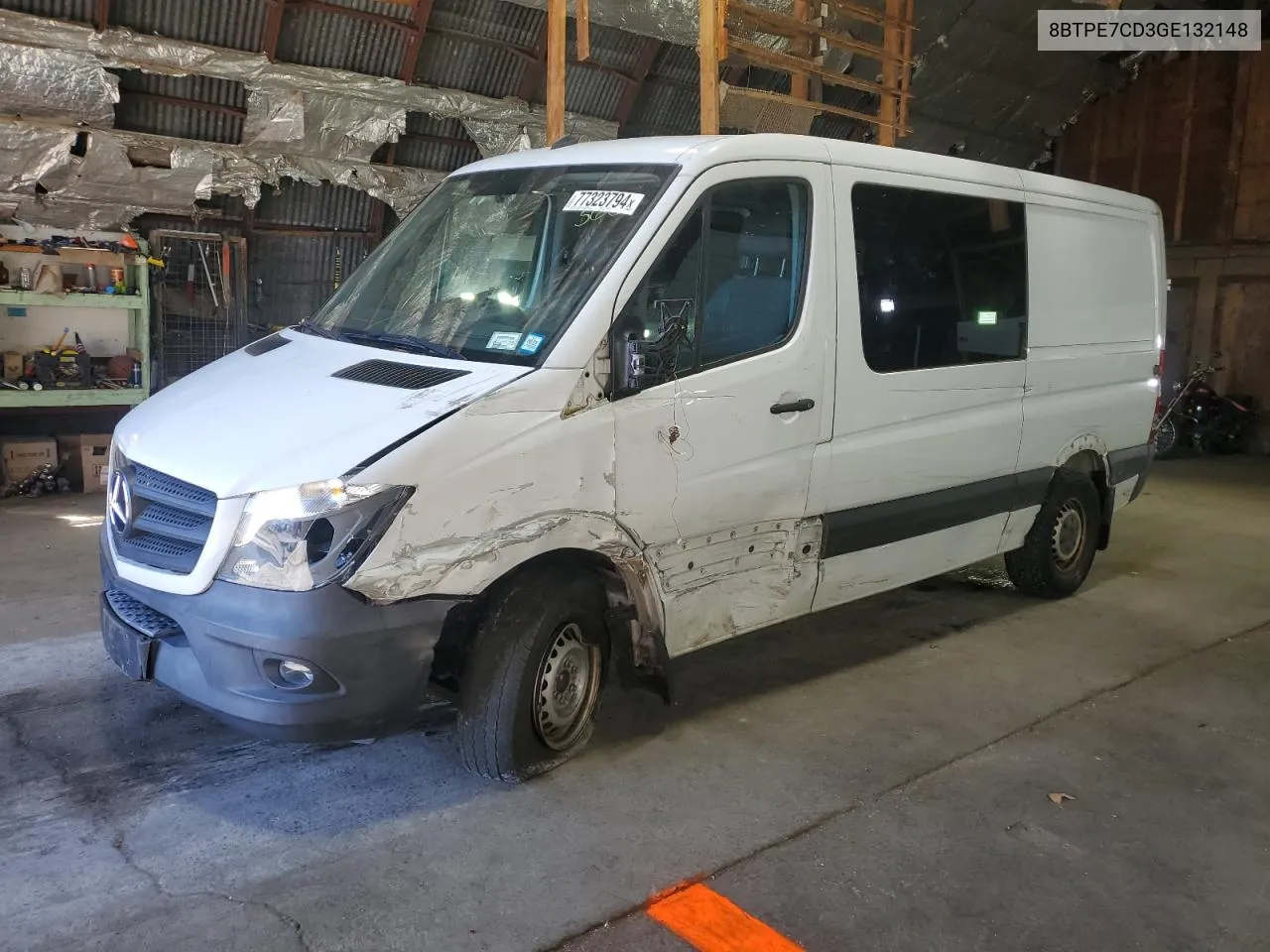 2016 Mercedes-Benz Sprinter 2500 VIN: 8BTPE7CD3GE132148 Lot: 77323794