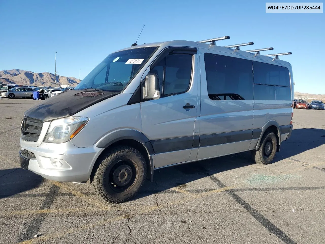 2016 Mercedes-Benz Sprinter 2500 VIN: WD4PE7DD7GP235444 Lot: 77373174