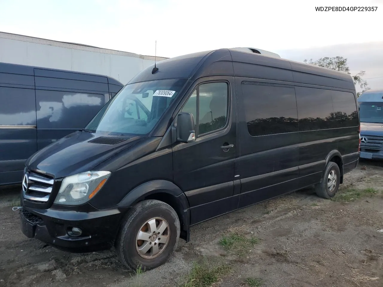 2016 Mercedes-Benz Sprinter 2500 VIN: WDZPE8DD4GP229357 Lot: 78309064