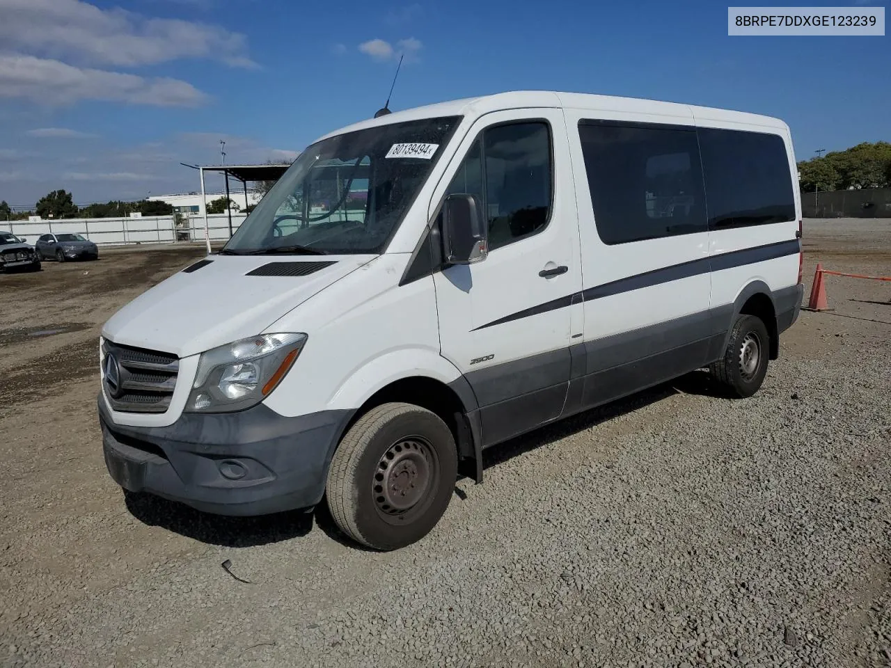 2016 Mercedes-Benz Sprinter 2500 VIN: 8BRPE7DDXGE123239 Lot: 80139494