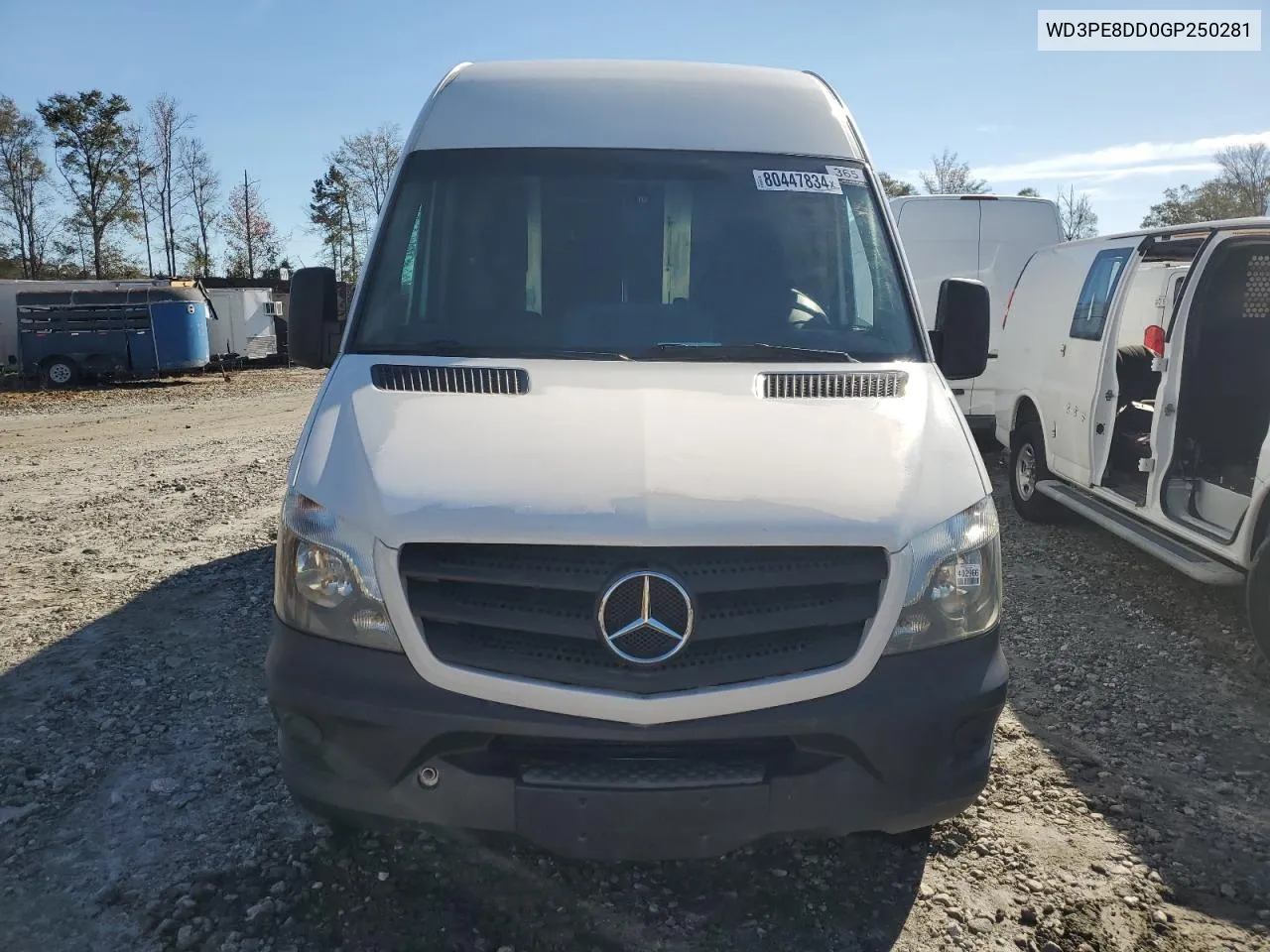 2016 Mercedes-Benz Sprinter 2500 VIN: WD3PE8DD0GP250281 Lot: 80447834