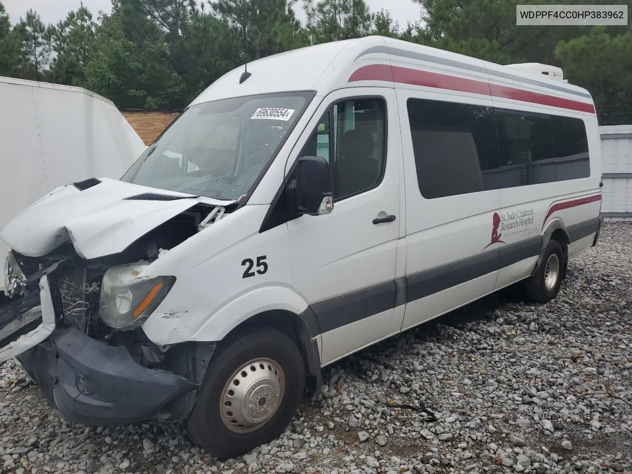 2017 Freightliner Sprinter 3500 VIN: WDPPF4CC0HP383962 Lot: 69630554