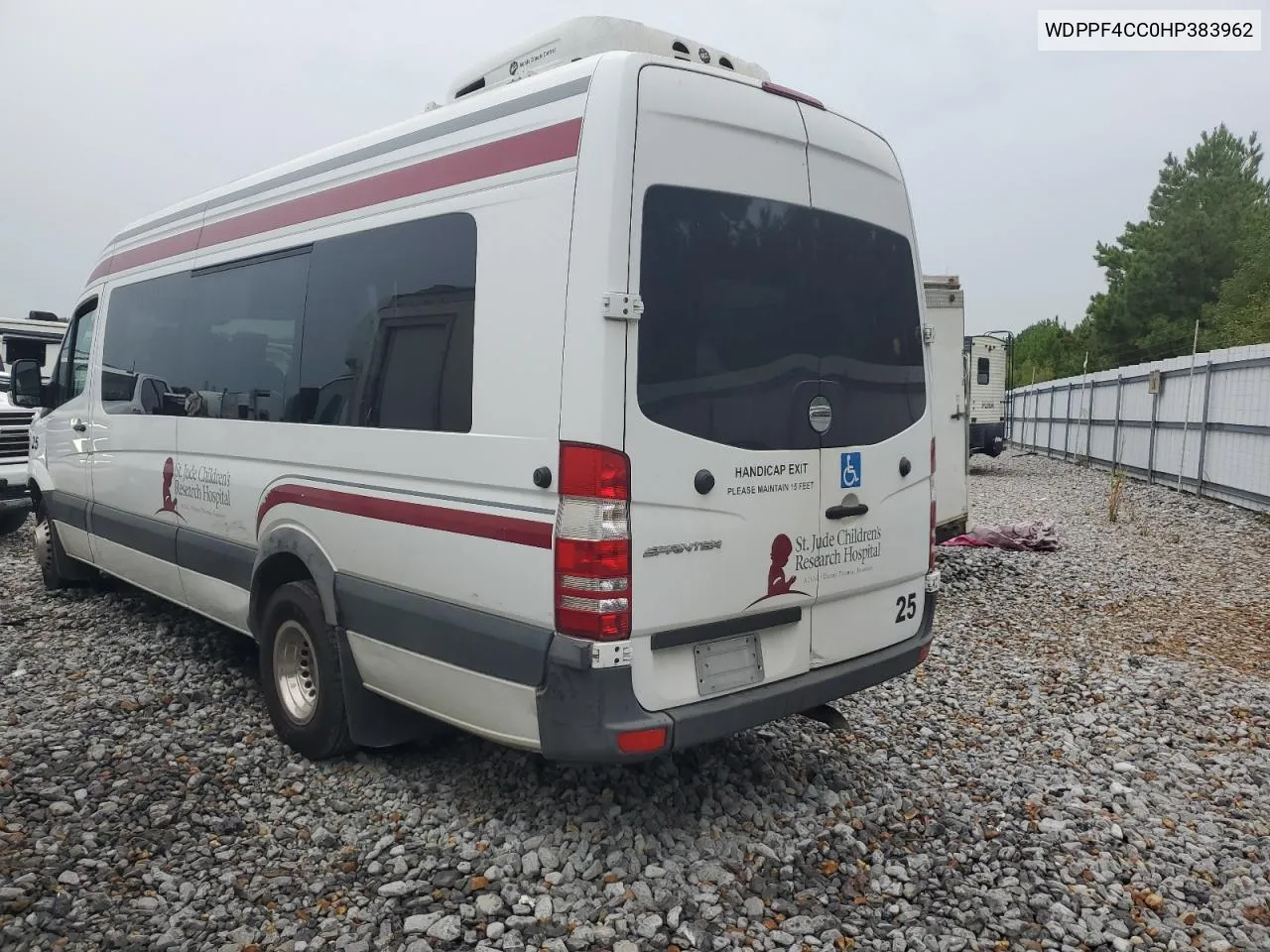 2017 Freightliner Sprinter 3500 VIN: WDPPF4CC0HP383962 Lot: 69630554