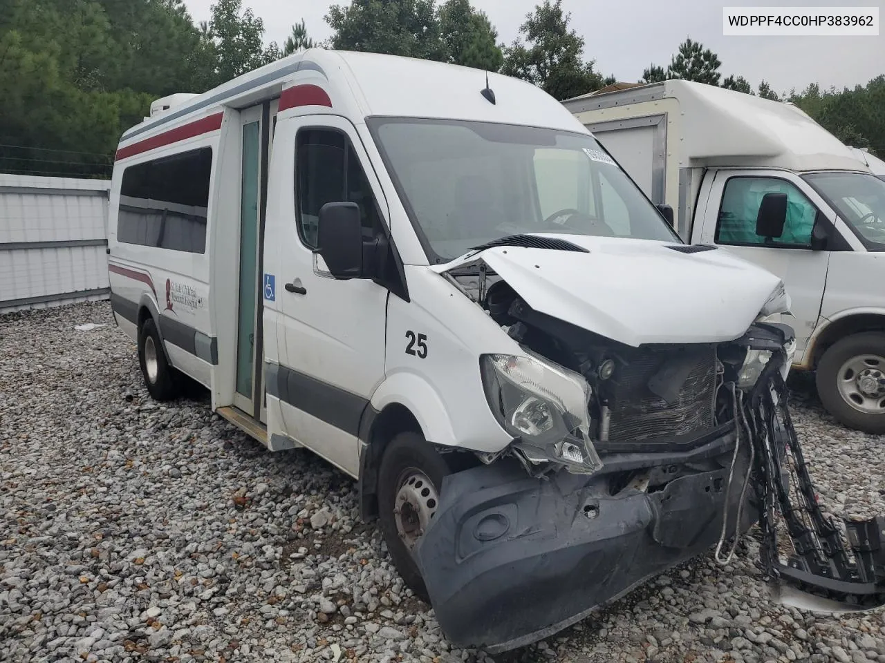 2017 Freightliner Sprinter 3500 VIN: WDPPF4CC0HP383962 Lot: 69630554