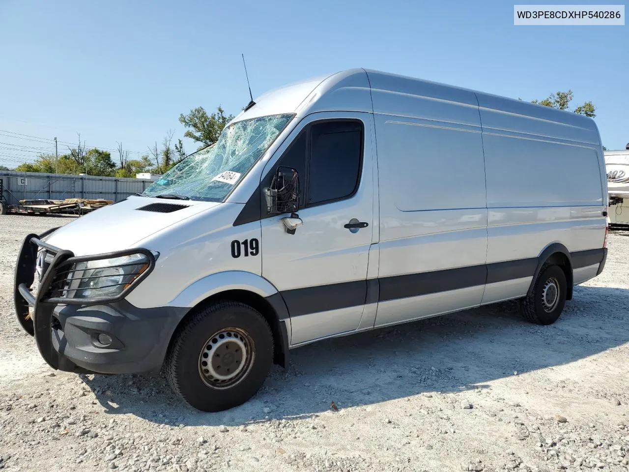 2017 Mercedes-Benz Sprinter 2500 VIN: WD3PE8CDXHP540286 Lot: 71364064