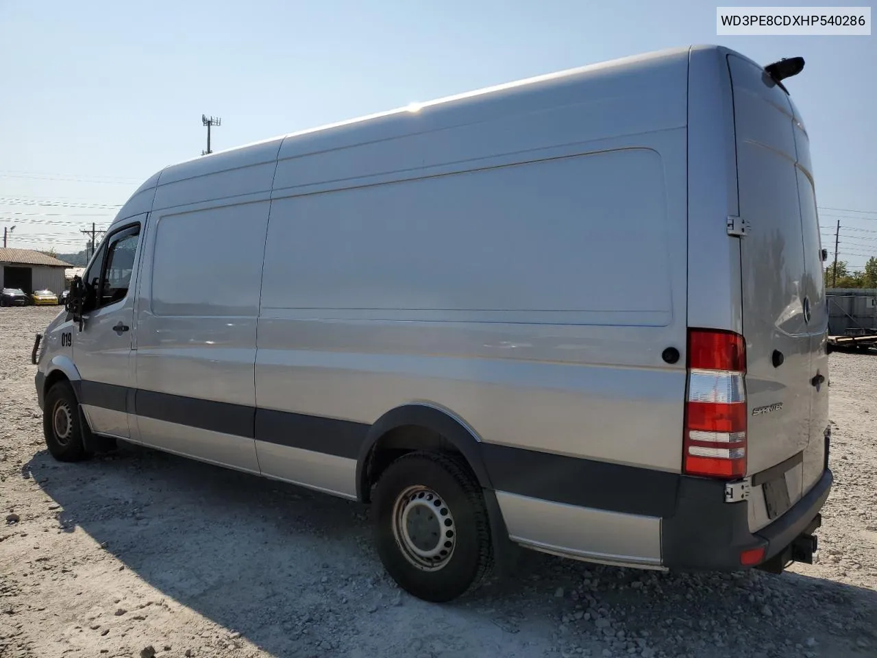 2017 Mercedes-Benz Sprinter 2500 VIN: WD3PE8CDXHP540286 Lot: 71364064