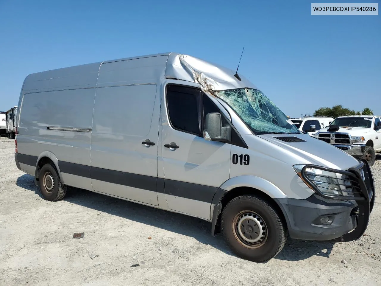 2017 Mercedes-Benz Sprinter 2500 VIN: WD3PE8CDXHP540286 Lot: 71364064