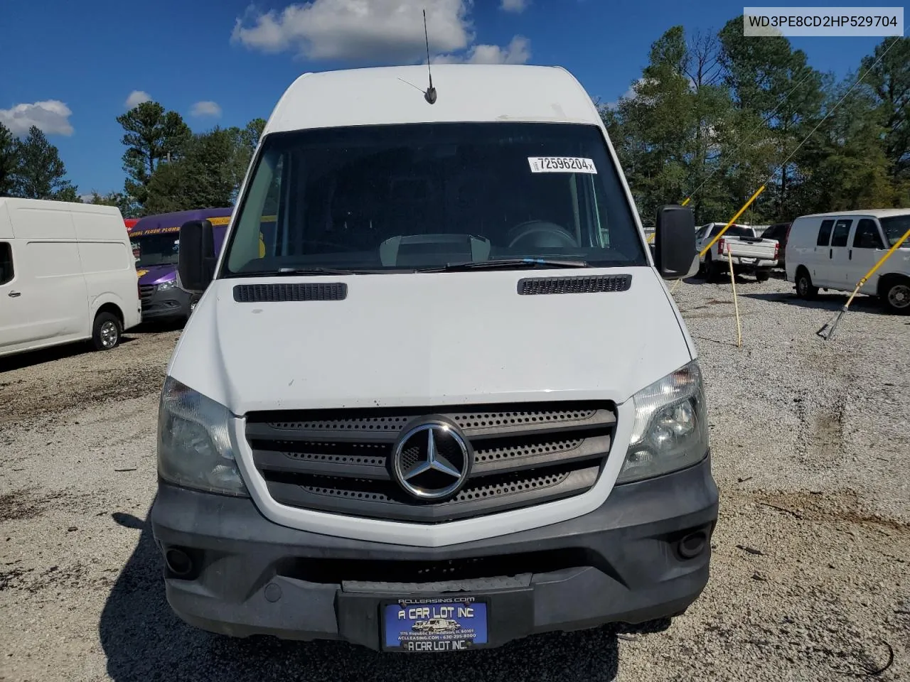 2017 Mercedes-Benz Sprinter 2500 VIN: WD3PE8CD2HP529704 Lot: 72596204