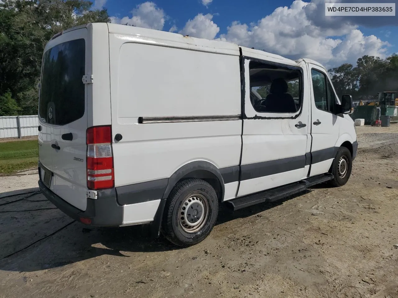 2017 Mercedes-Benz Sprinter 2500 VIN: WD4PE7CD4HP383635 Lot: 74602564