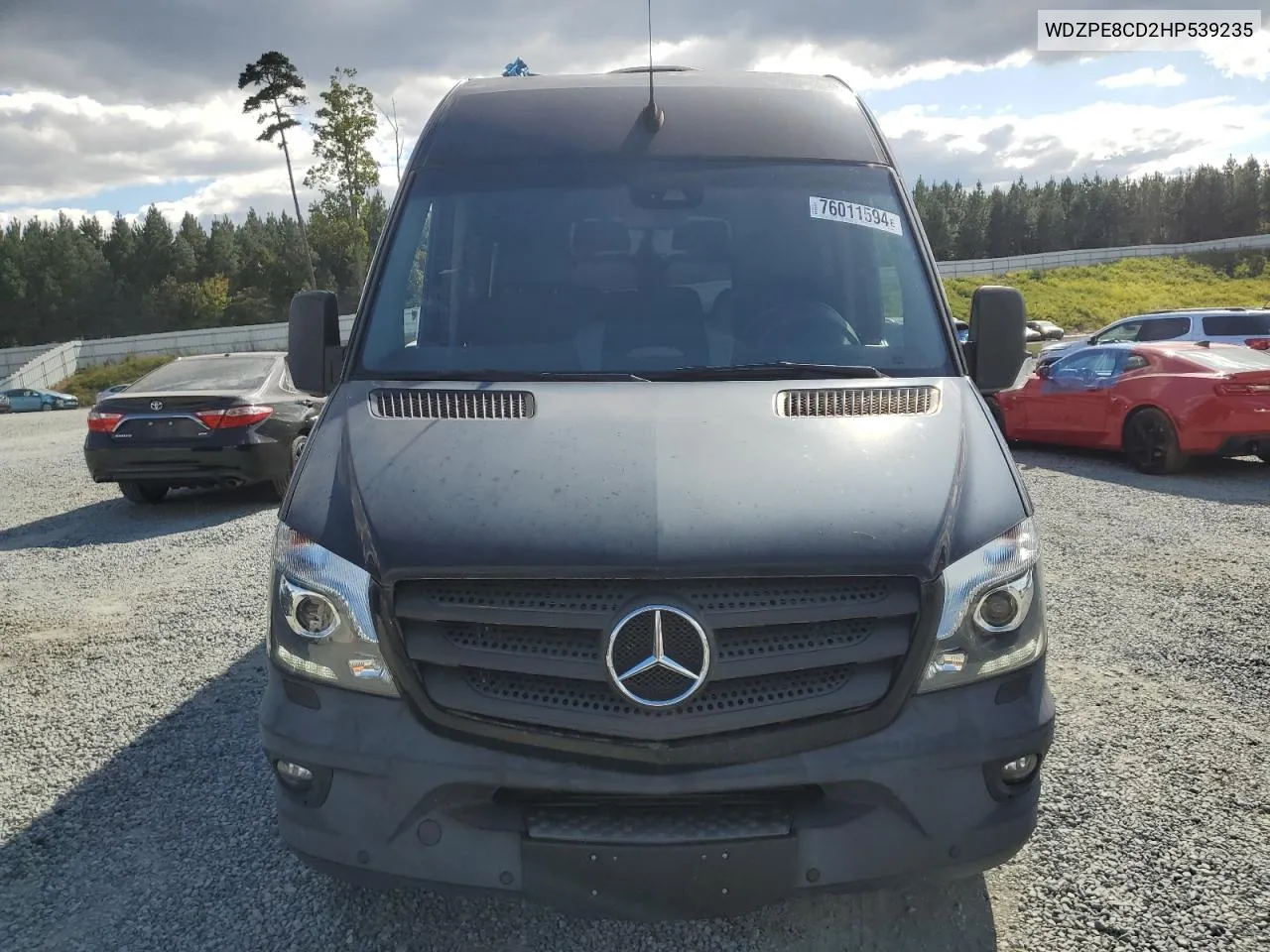 2017 Mercedes-Benz Sprinter 2500 VIN: WDZPE8CD2HP539235 Lot: 76011594