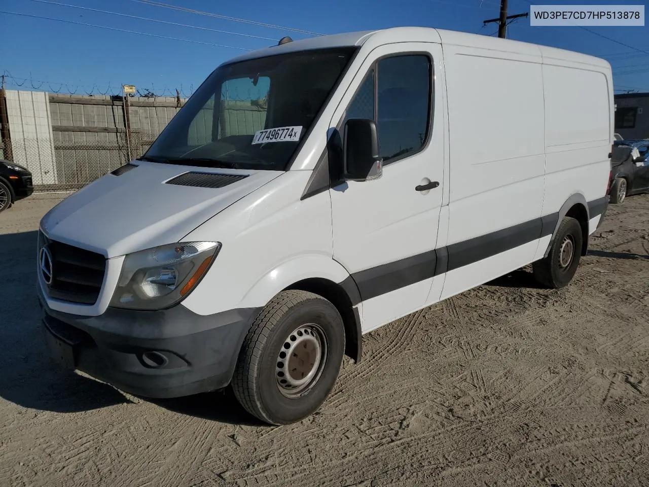 2017 Mercedes-Benz Sprinter 2500 VIN: WD3PE7CD7HP513878 Lot: 77496774