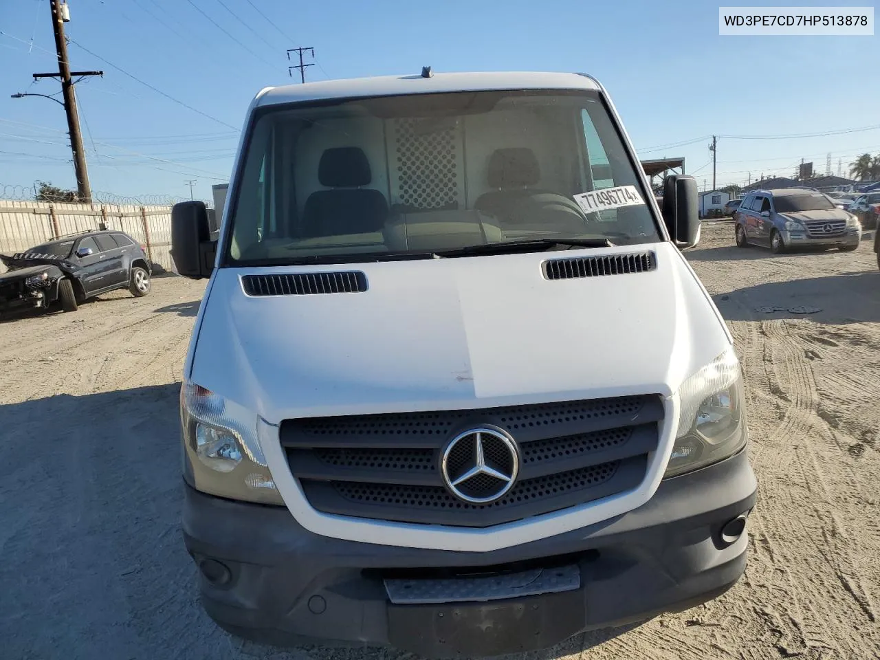 2017 Mercedes-Benz Sprinter 2500 VIN: WD3PE7CD7HP513878 Lot: 77496774