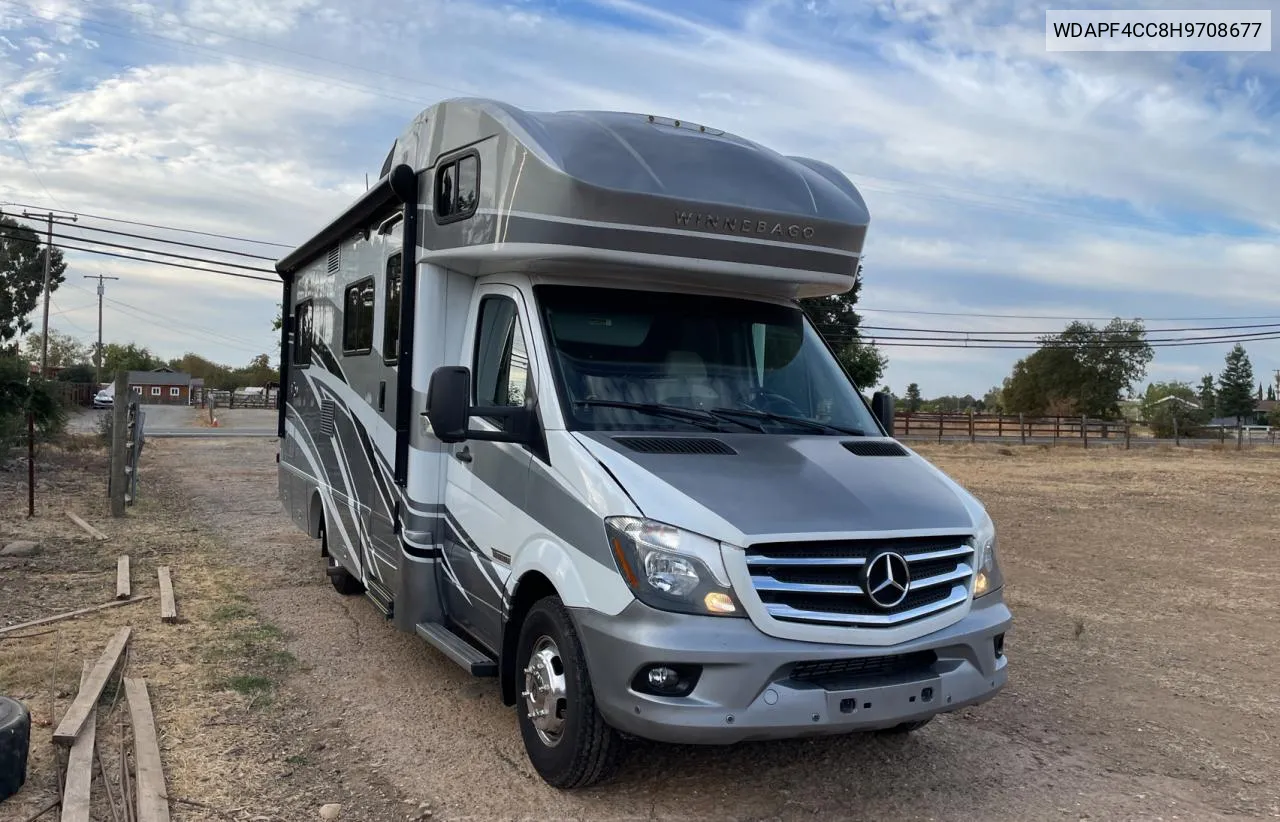 2017 Mercedes-Benz Sprinter 3500 VIN: WDAPF4CC8H9708677 Lot: 78180394