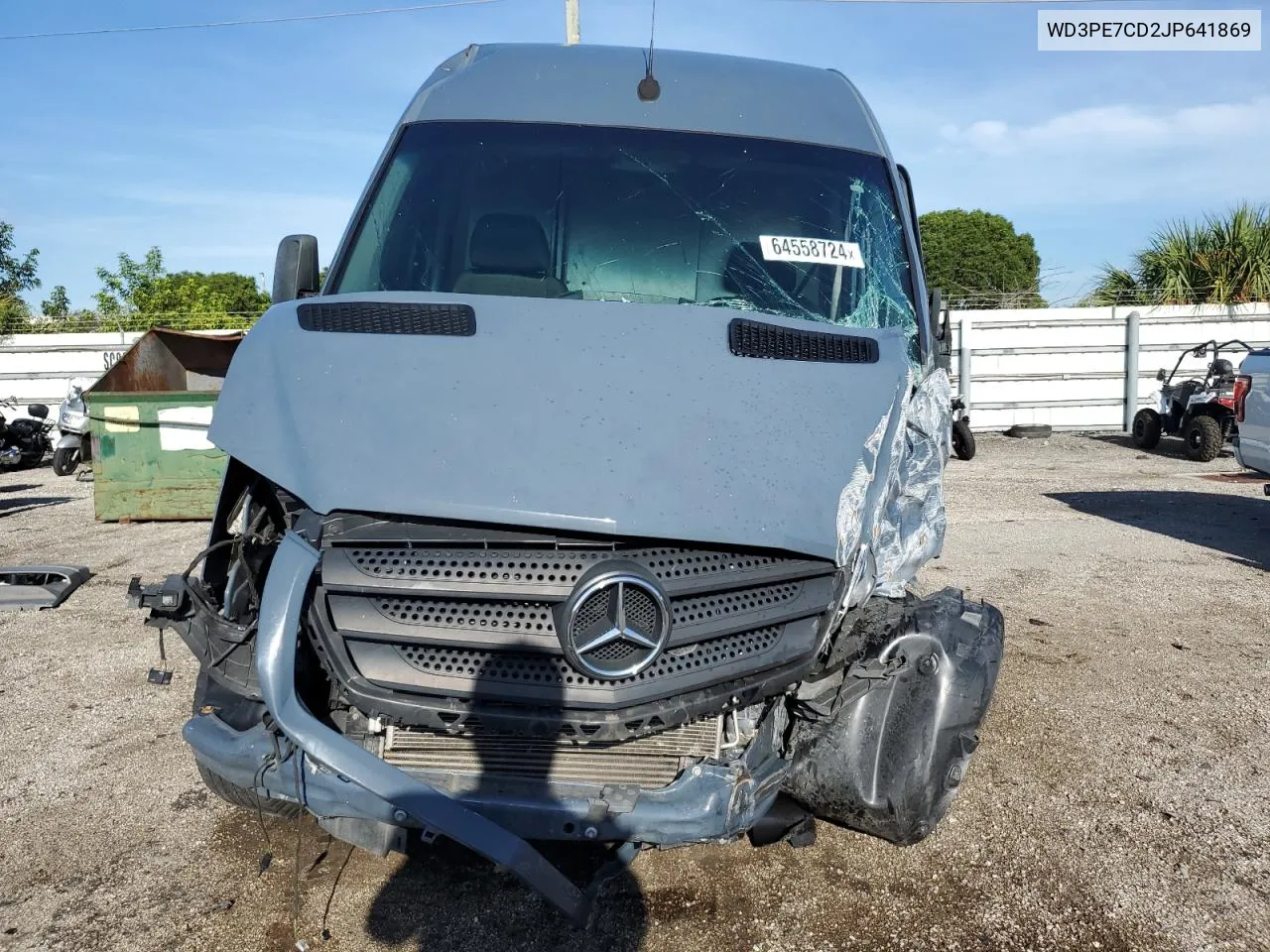 2018 Mercedes-Benz Sprinter 2500 VIN: WD3PE7CD2JP641869 Lot: 64558724