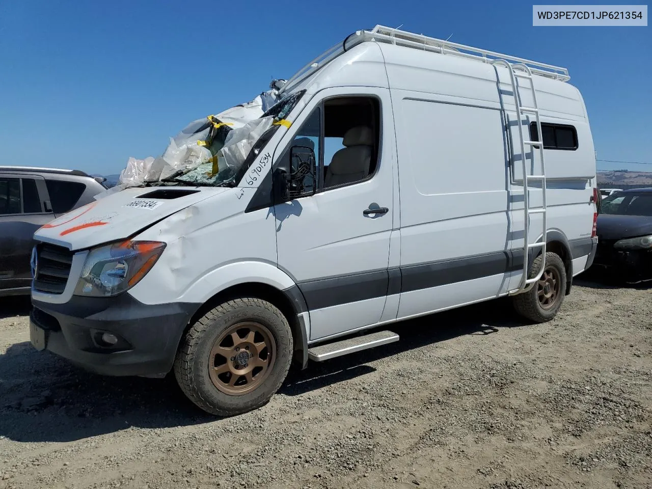 2018 Mercedes-Benz Sprinter 2500 VIN: WD3PE7CD1JP621354 Lot: 66901534