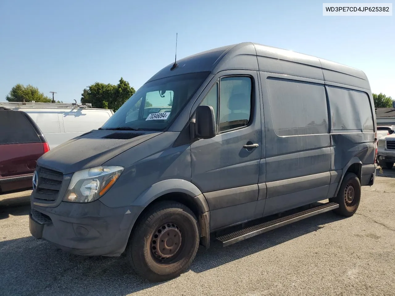 2018 Mercedes-Benz Sprinter 2500 VIN: WD3PE7CD4JP625382 Lot: 70346094