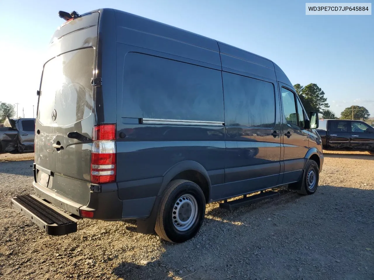 2018 Mercedes-Benz Sprinter 2500 VIN: WD3PE7CD7JP645884 Lot: 72614234