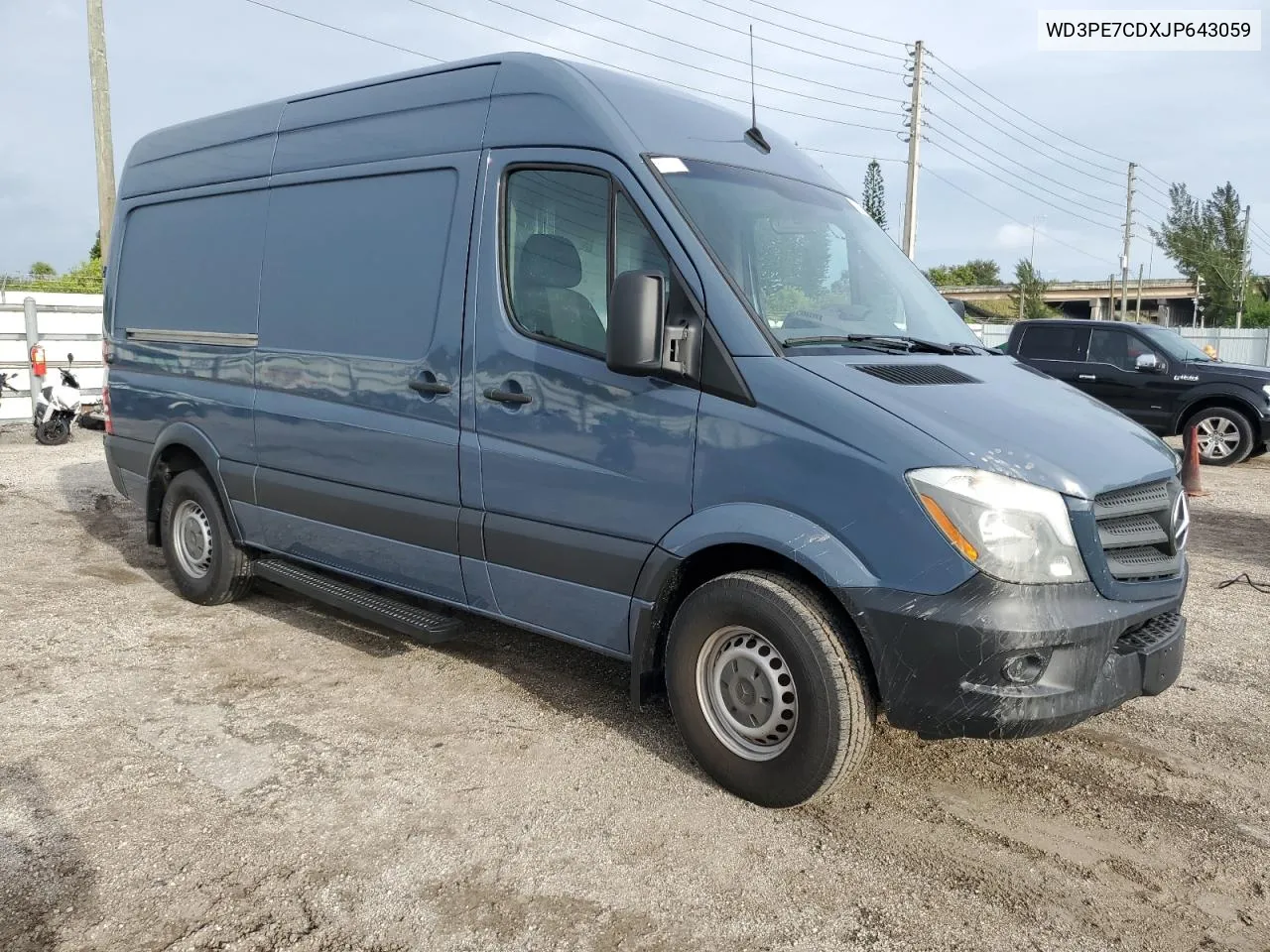 2018 Mercedes-Benz Sprinter 2500 VIN: WD3PE7CDXJP643059 Lot: 73255284