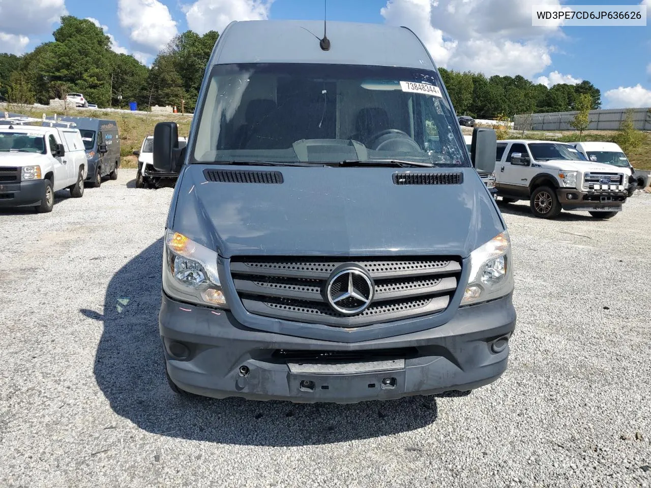 2018 Mercedes-Benz Sprinter 2500 VIN: WD3PE7CD6JP636626 Lot: 73848344