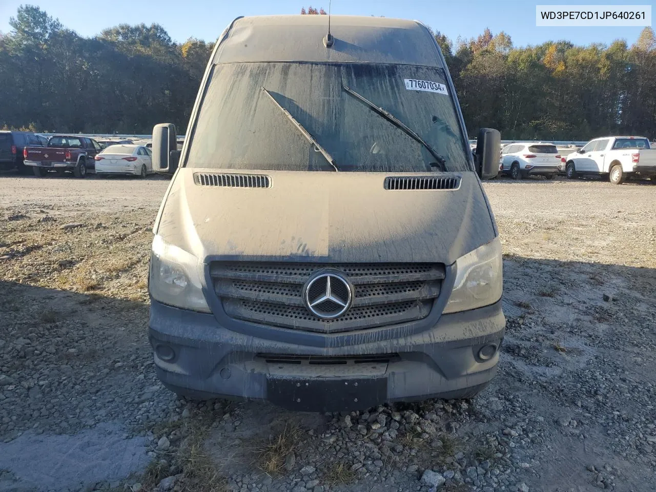 2018 Mercedes-Benz Sprinter 2500 VIN: WD3PE7CD1JP640261 Lot: 77607034