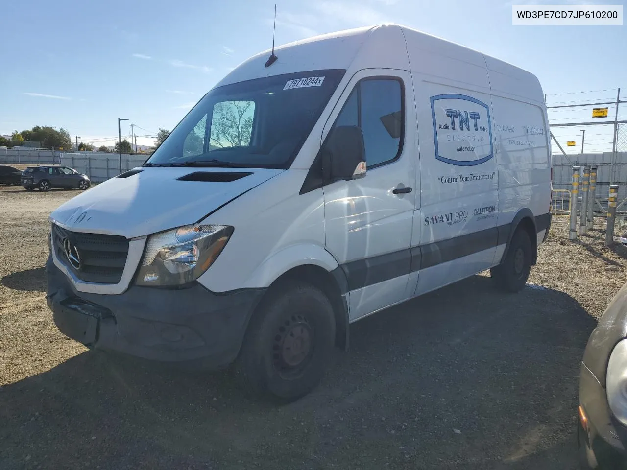 2018 Mercedes-Benz Sprinter 2500 VIN: WD3PE7CD7JP610200 Lot: 79710244