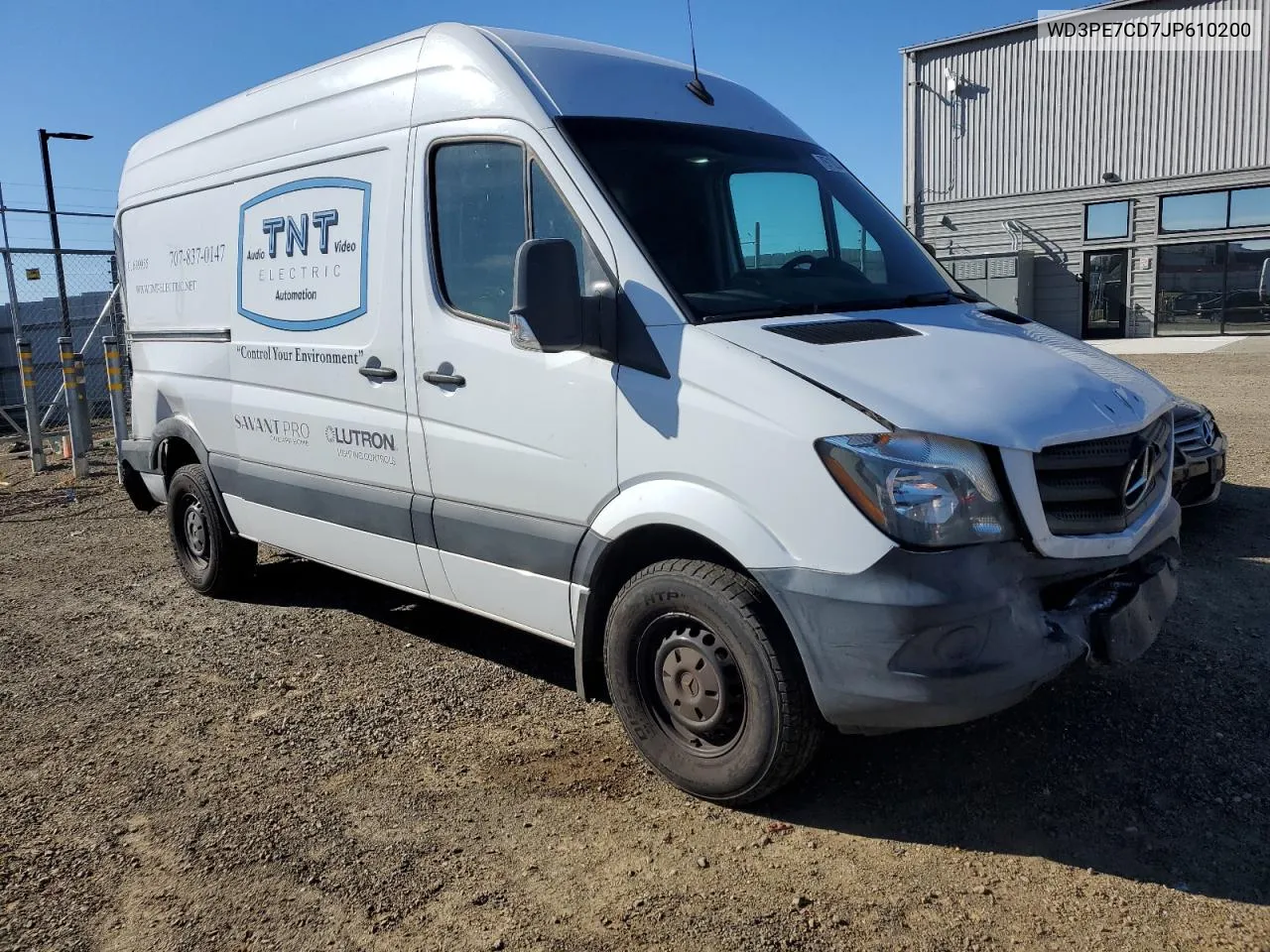 2018 Mercedes-Benz Sprinter 2500 VIN: WD3PE7CD7JP610200 Lot: 79710244