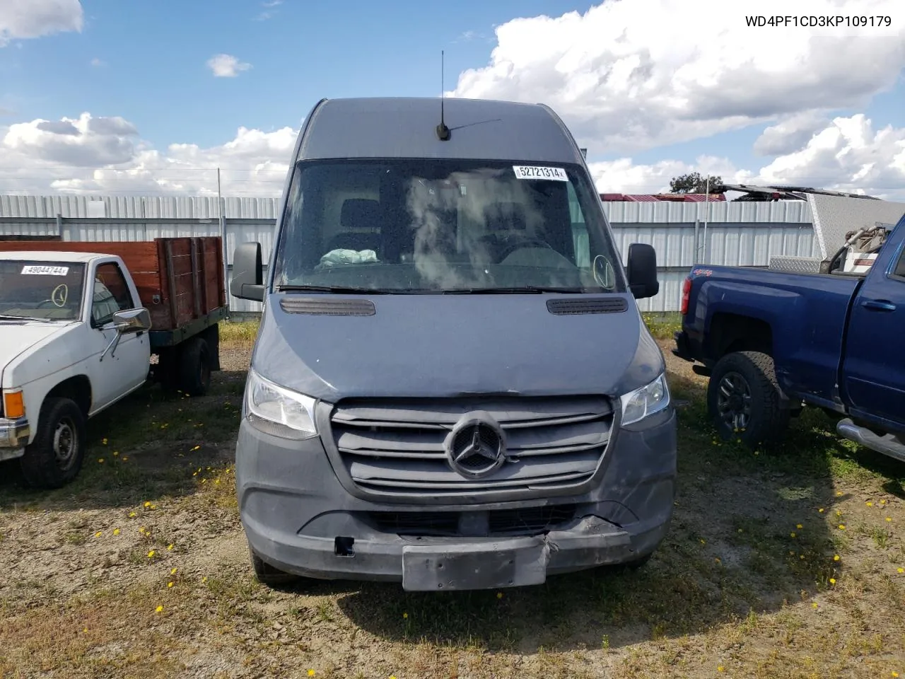 2019 Mercedes-Benz Sprinter 2500/3500 VIN: WD4PF1CD3KP109179 Lot: 52721314