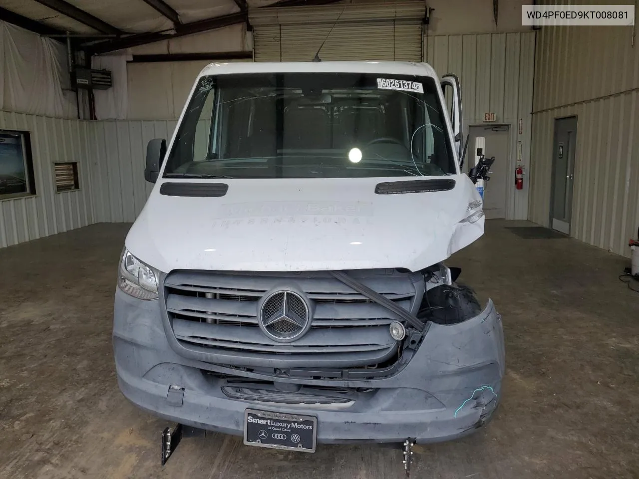 2019 Mercedes-Benz Sprinter 2500/3500 VIN: WD4PF0ED9KT008081 Lot: 60261374