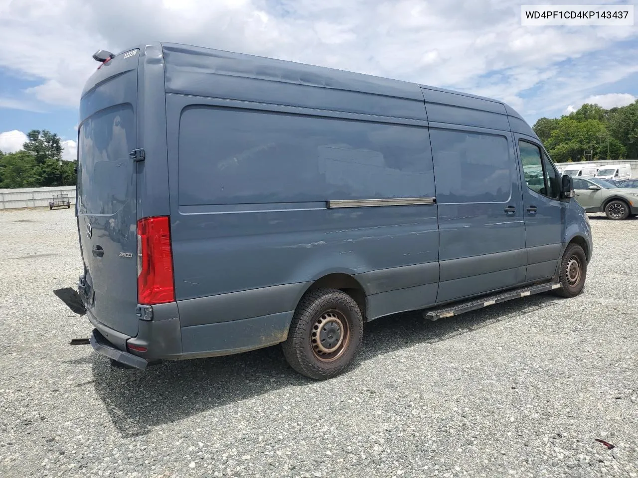 2019 Mercedes-Benz Sprinter 2500/3500 VIN: WD4PF1CD4KP143437 Lot: 61151184