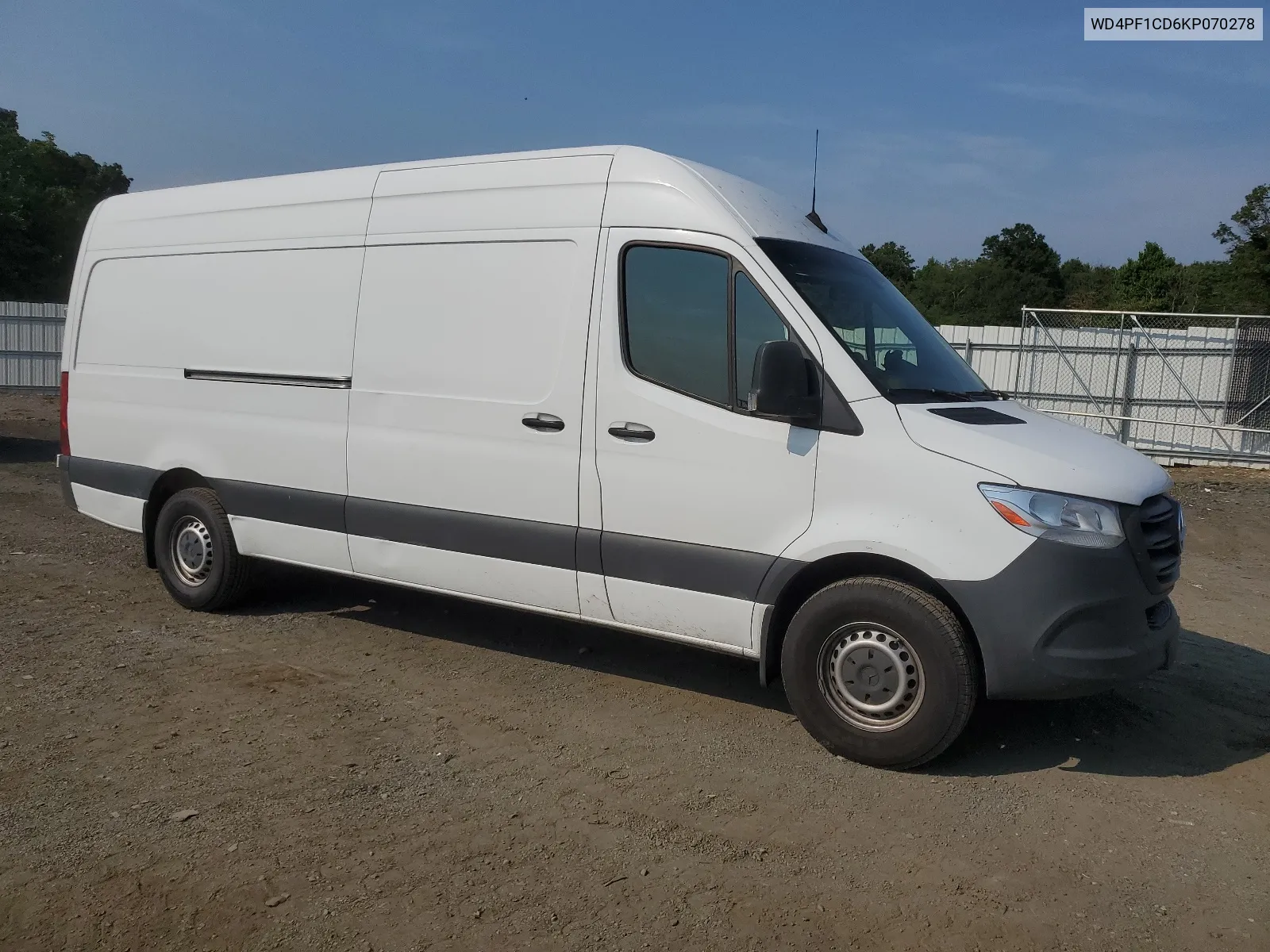 2019 Mercedes-Benz Sprinter 2500/3500 VIN: WD4PF1CD6KP070278 Lot: 62915734