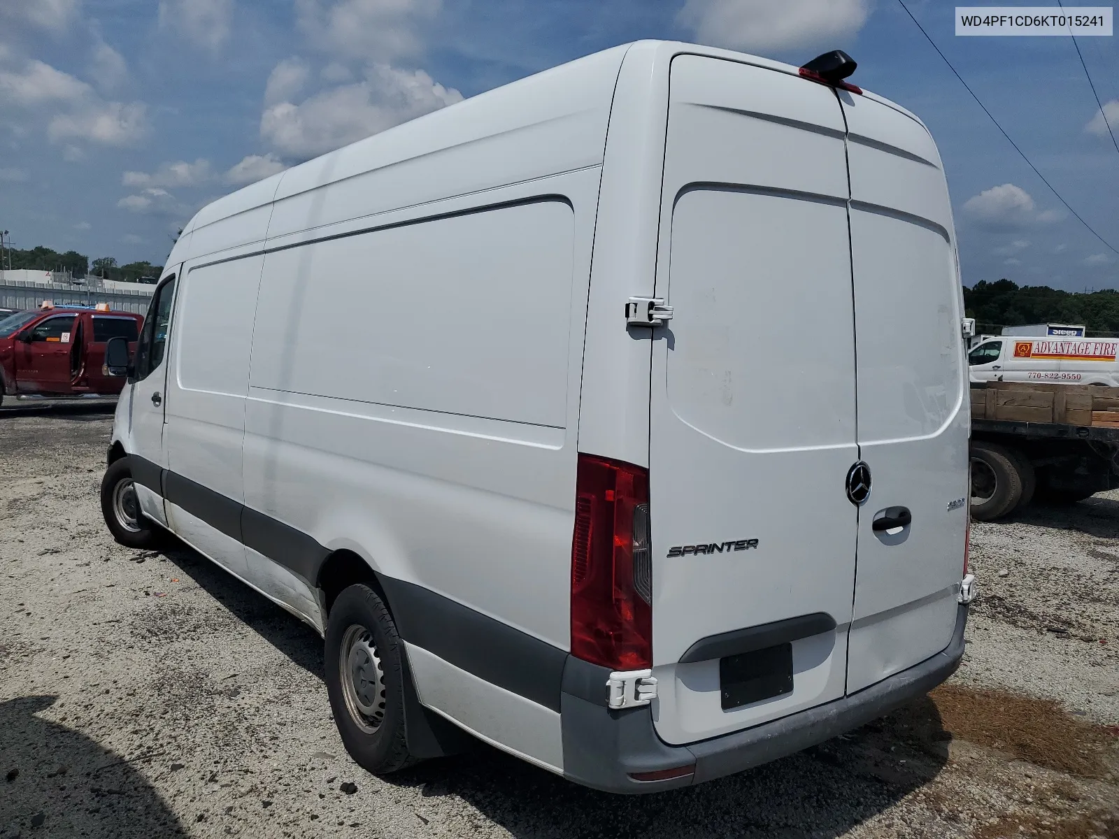 2019 Mercedes-Benz Sprinter 2500/3500 VIN: WD4PF1CD6KT015241 Lot: 63092594