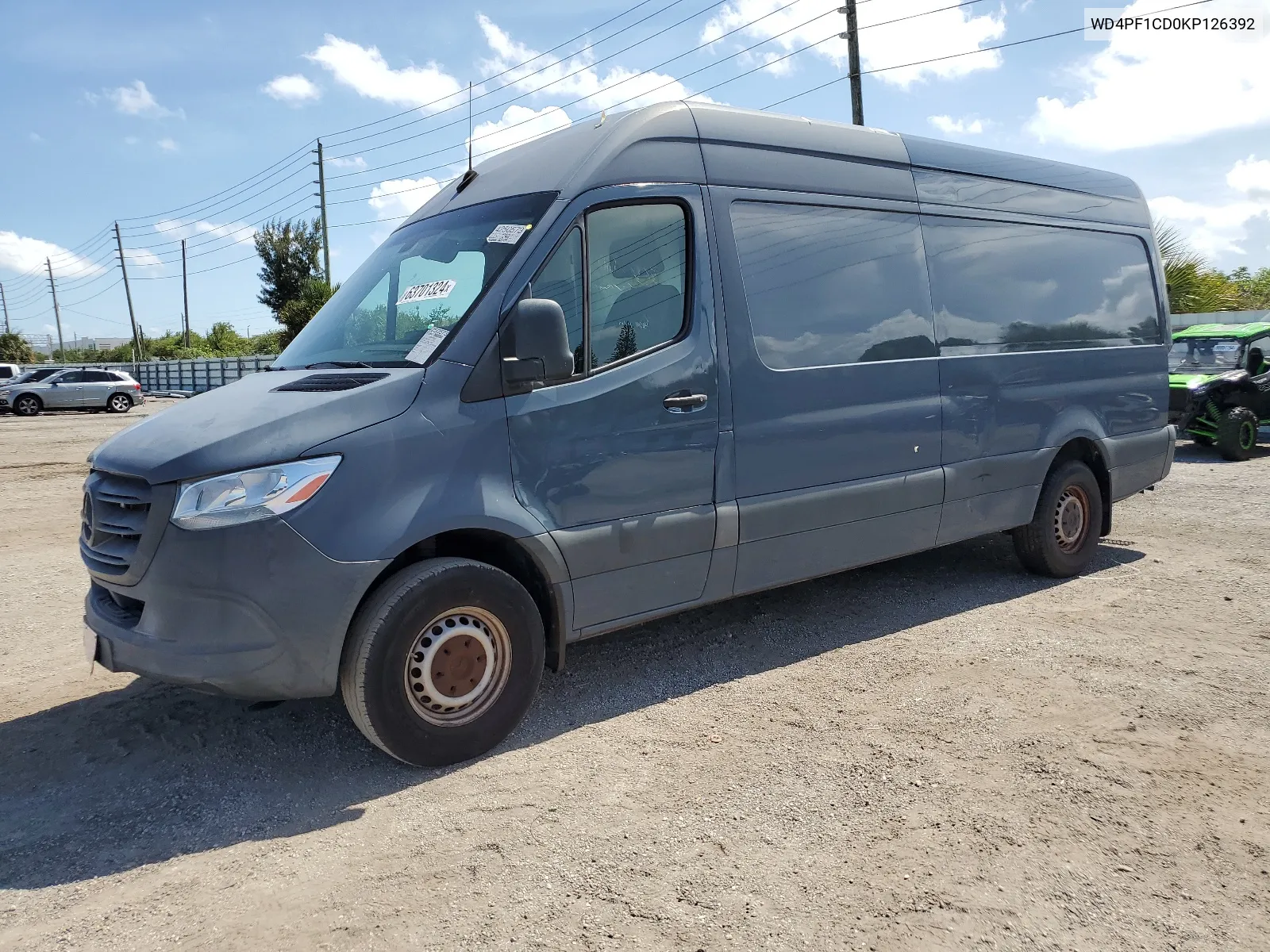 2019 Mercedes-Benz Sprinter 2500/3500 VIN: WD4PF1CD0KP126392 Lot: 63701324