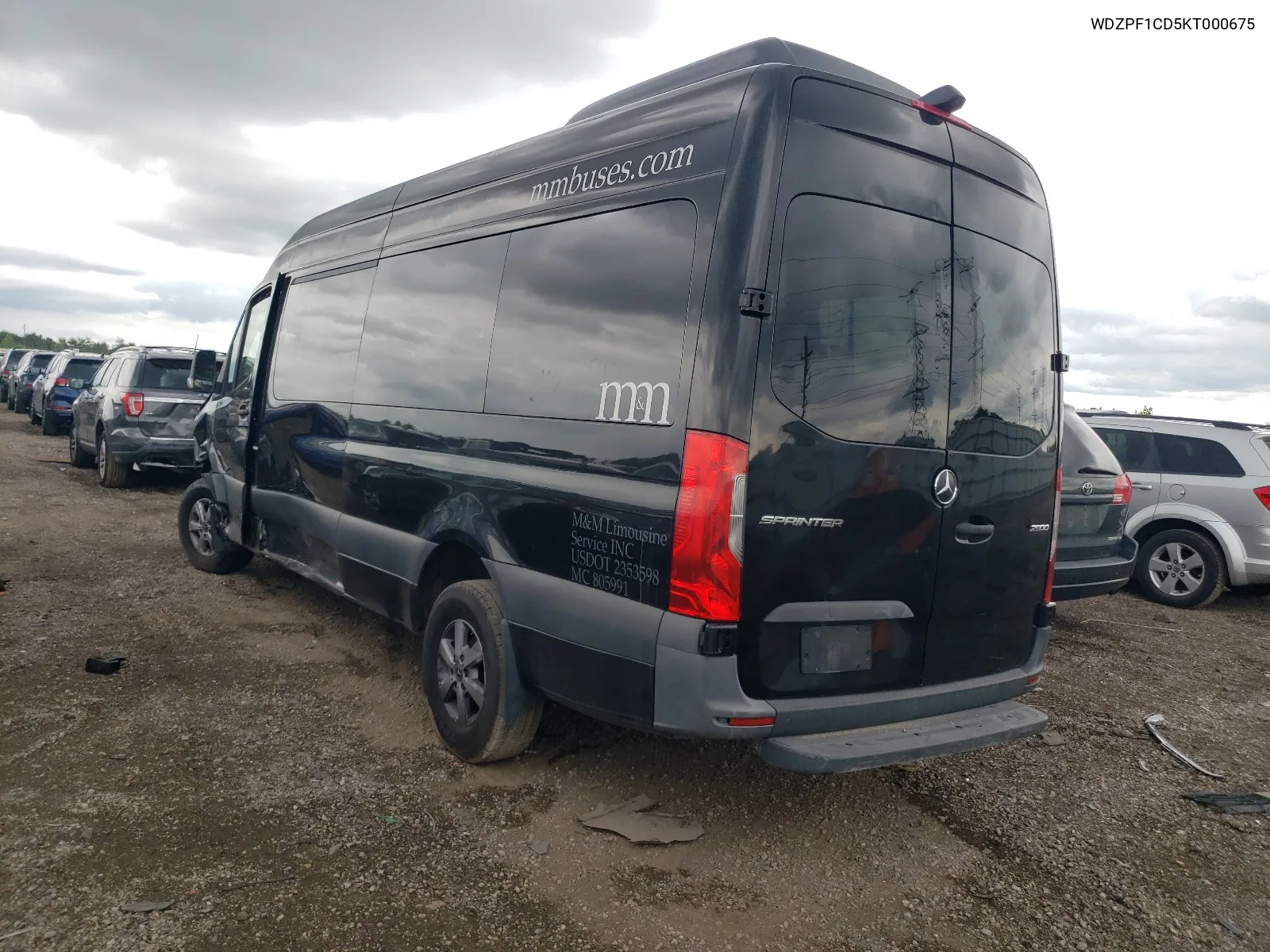 2019 Mercedes-Benz Sprinter 2500/3500 VIN: WDZPF1CD5KT000675 Lot: 63897234