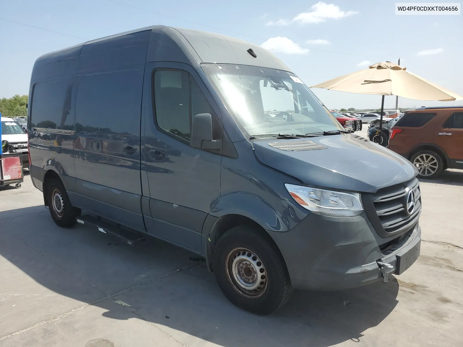 2019 Mercedes-Benz Sprinter 2500/3500 VIN: WD4PF0CDXKT004656 Lot: 65497214